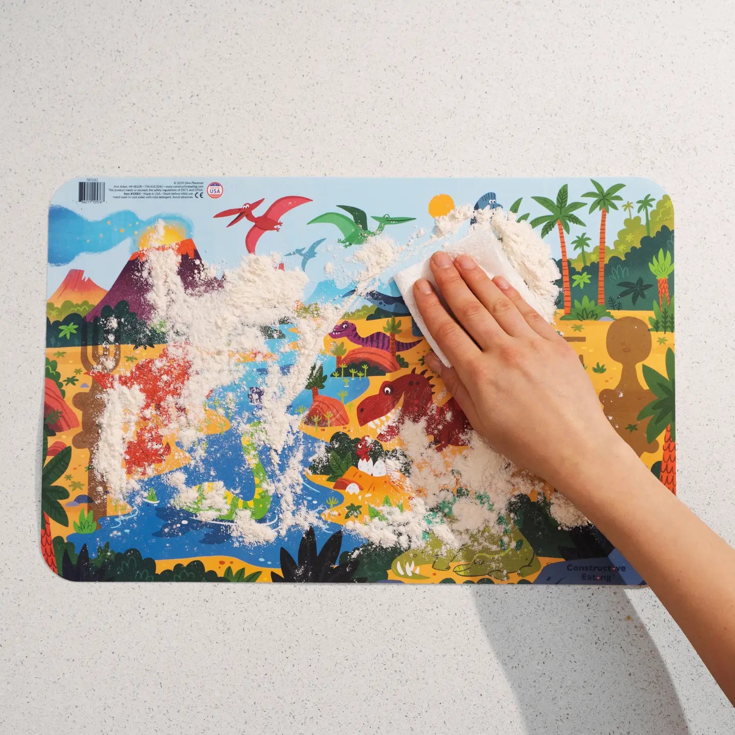 Constructive Eating Placemat: Dino