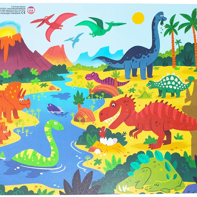Constructive Eating Placemat: Dino