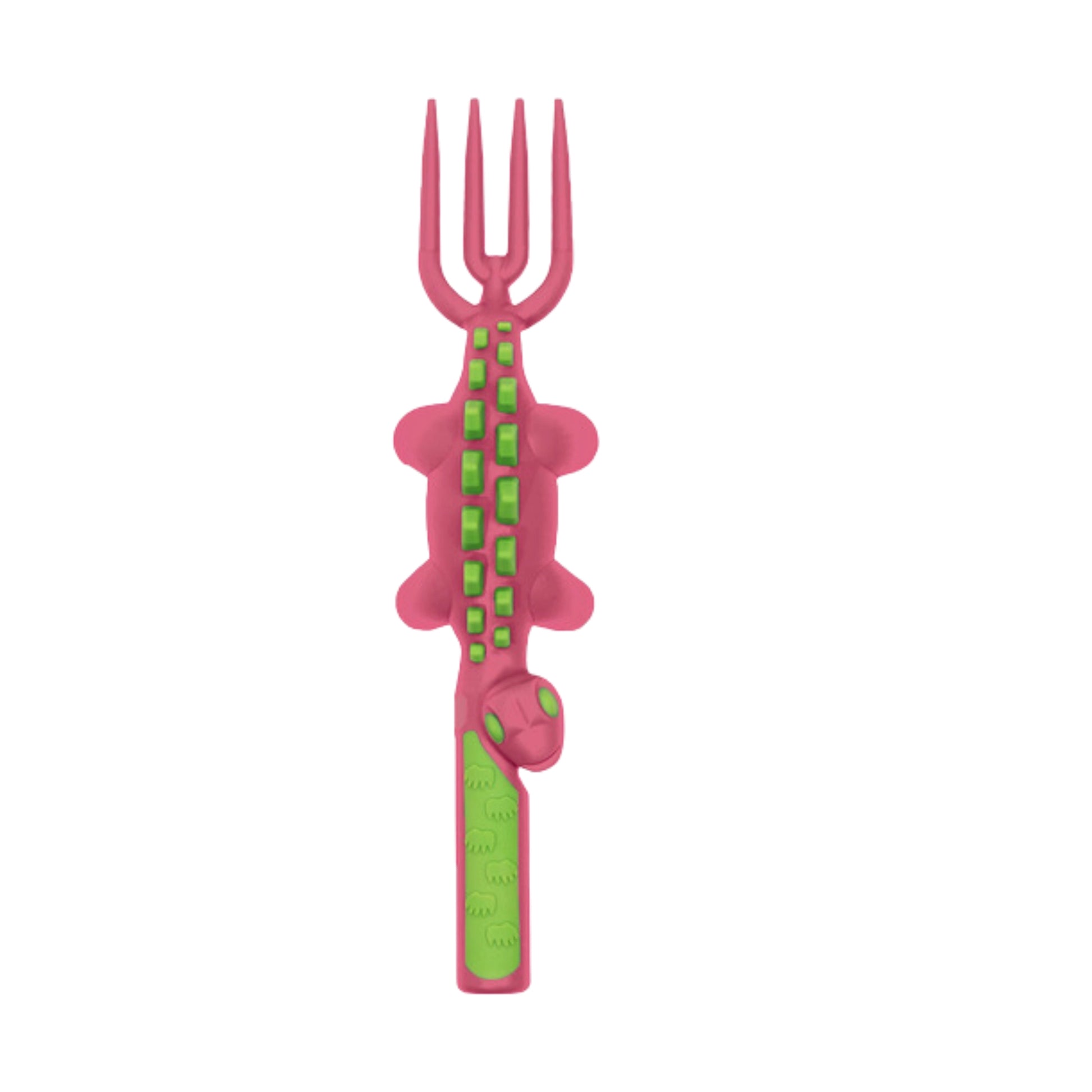 Constructive Eating Utensils: Dino Fork, Pink