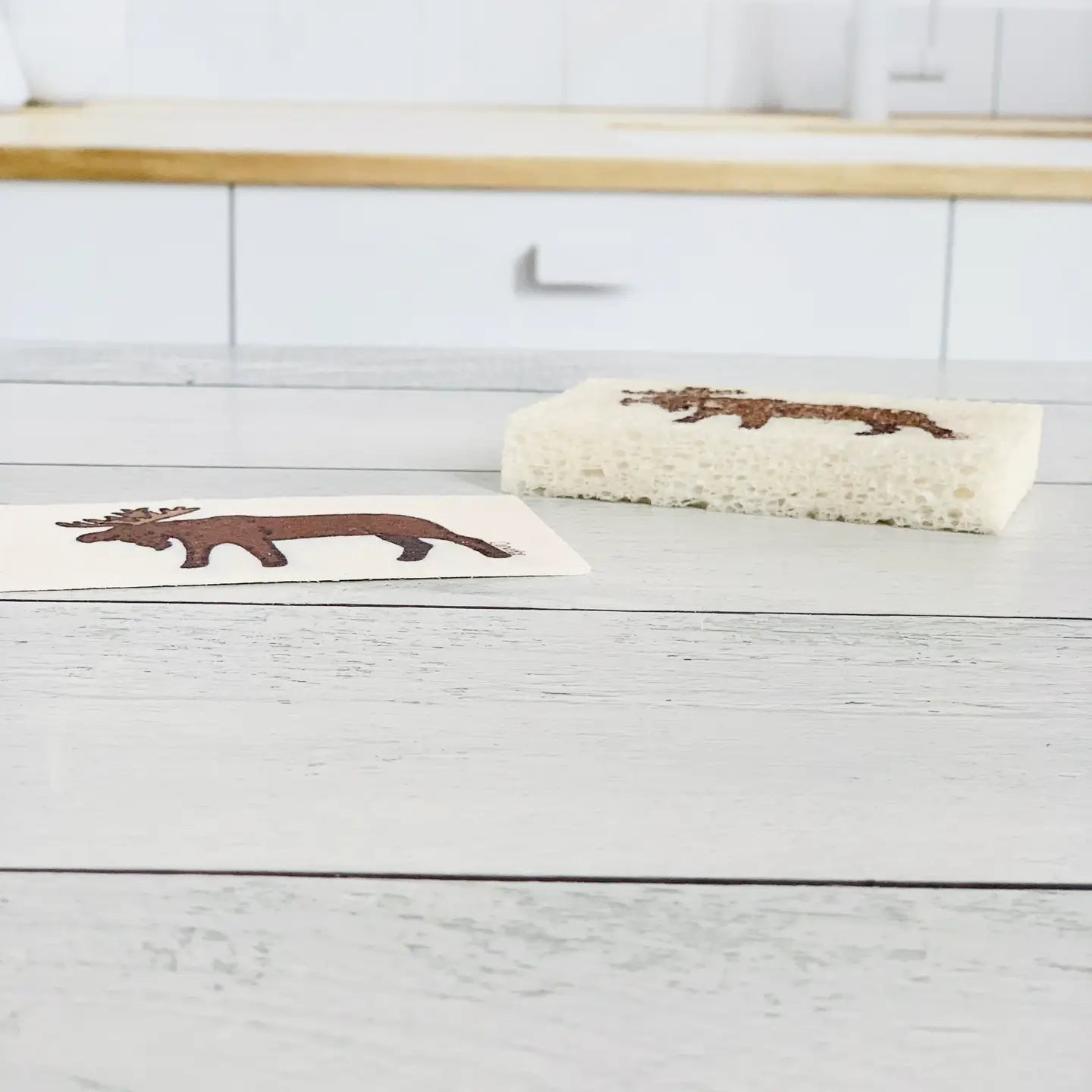 Corvidae Compostable Pop-Up Sponges (Set of 3): Bear, Moose, BIson