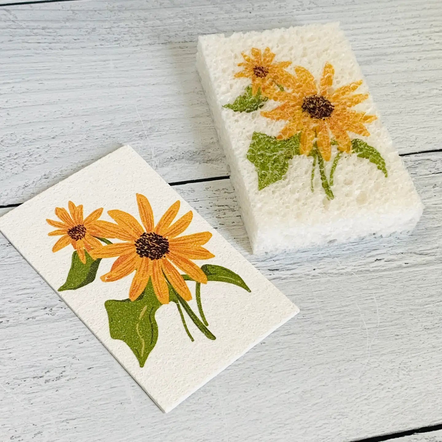 Corvidae Compostable Pop-Up Sponges (Set of 3): Wildflowers