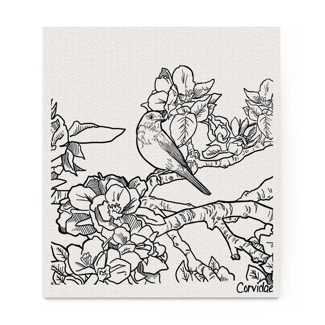 Corvidae Swedish Dishcloth: Bluebird