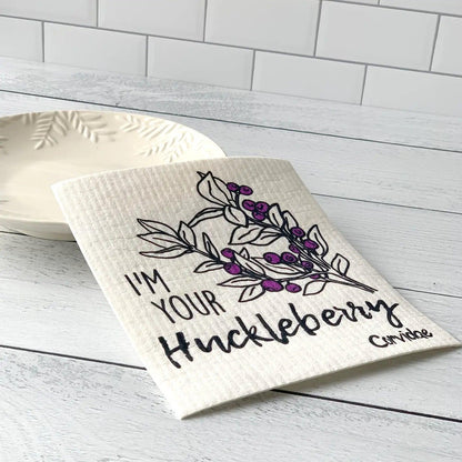 Corvidae Swedish Dishcloth: I'm Your Huckleberry