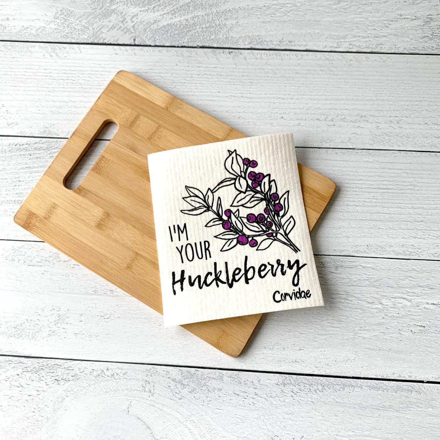 Corvidae Swedish Dishcloth: I'm Your Huckleberry