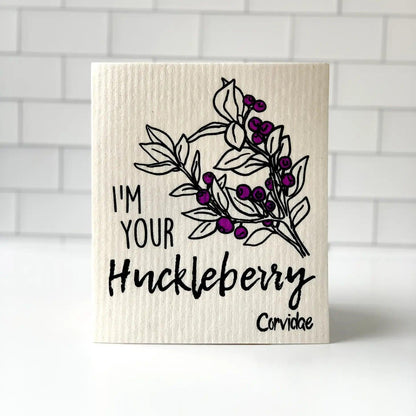 Corvidae Swedish Dishcloth: I'm Your Huckleberry