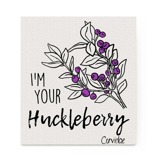 Corvidae Swedish Dishcloth: I'm Your Huckleberry