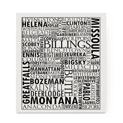 Corvidae Swedish Dishcloth: Montana Cities