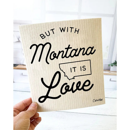 Corvidae Swedish Dishcloth: Montana It Is Love