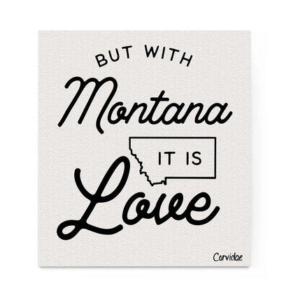Corvidae Swedish Dishcloth: Montana It Is Love