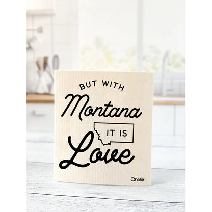 Corvidae Swedish Dishcloth: Montana It Is Love