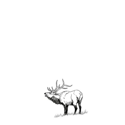 Corvidae Tea Towel: Elk