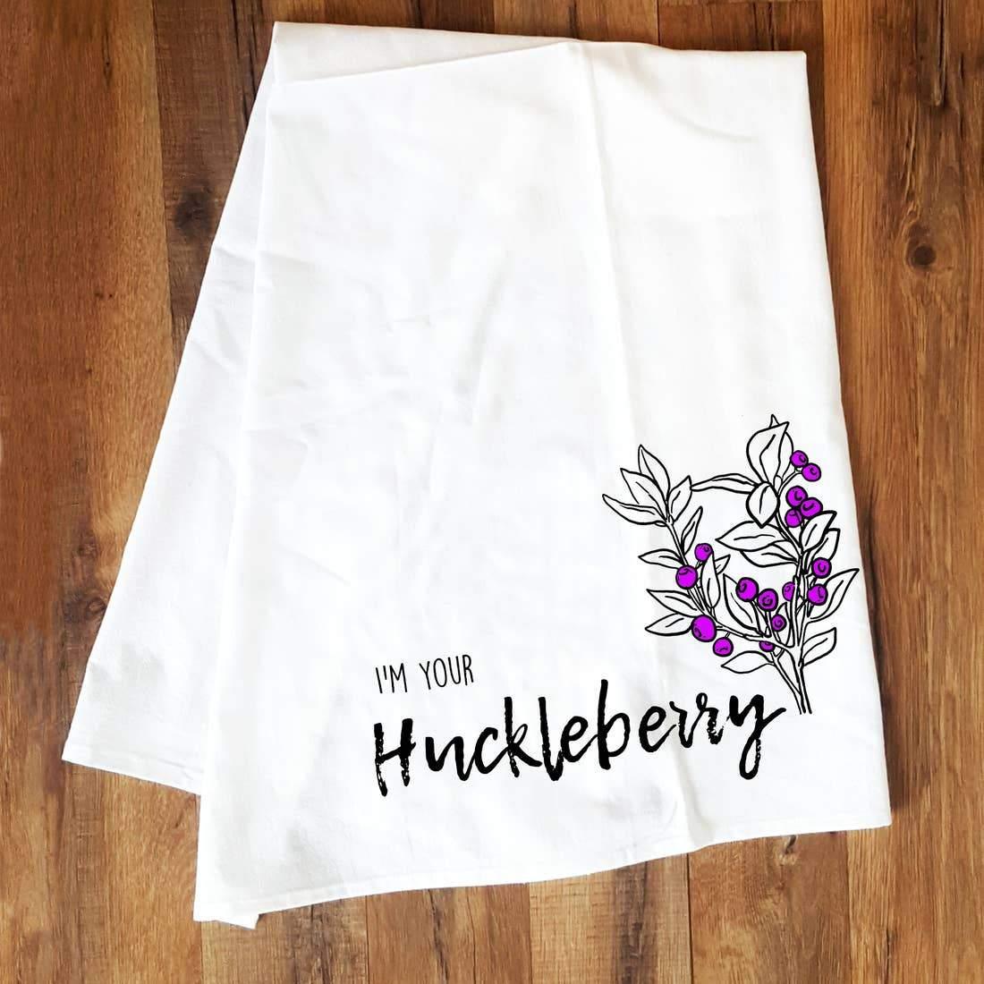 Corvidae Tea Towel: I'm Your Huckleberry