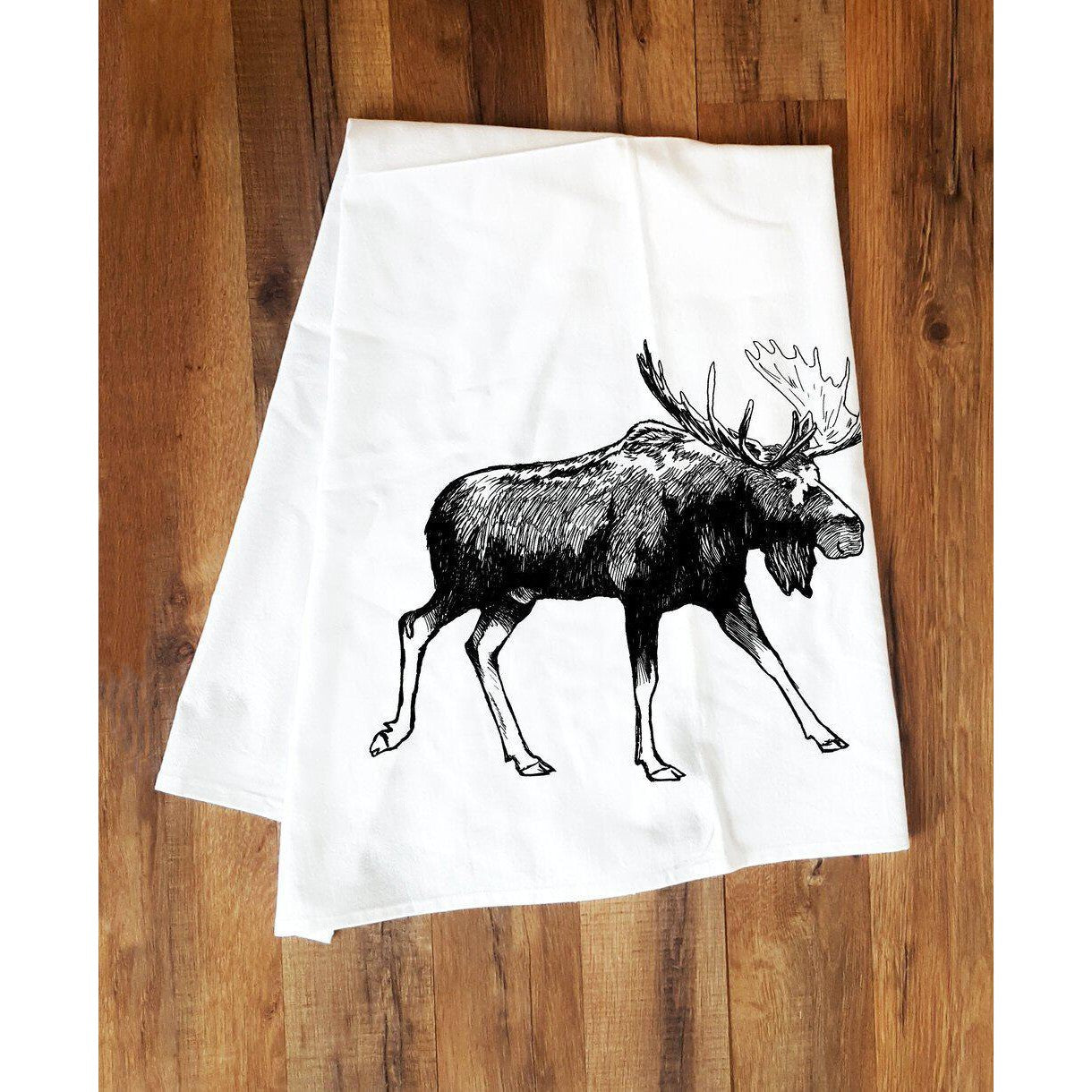 Corvidae Tea Towel: Moose