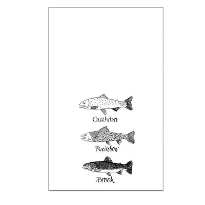 Corvidae Tea Towel: Trout