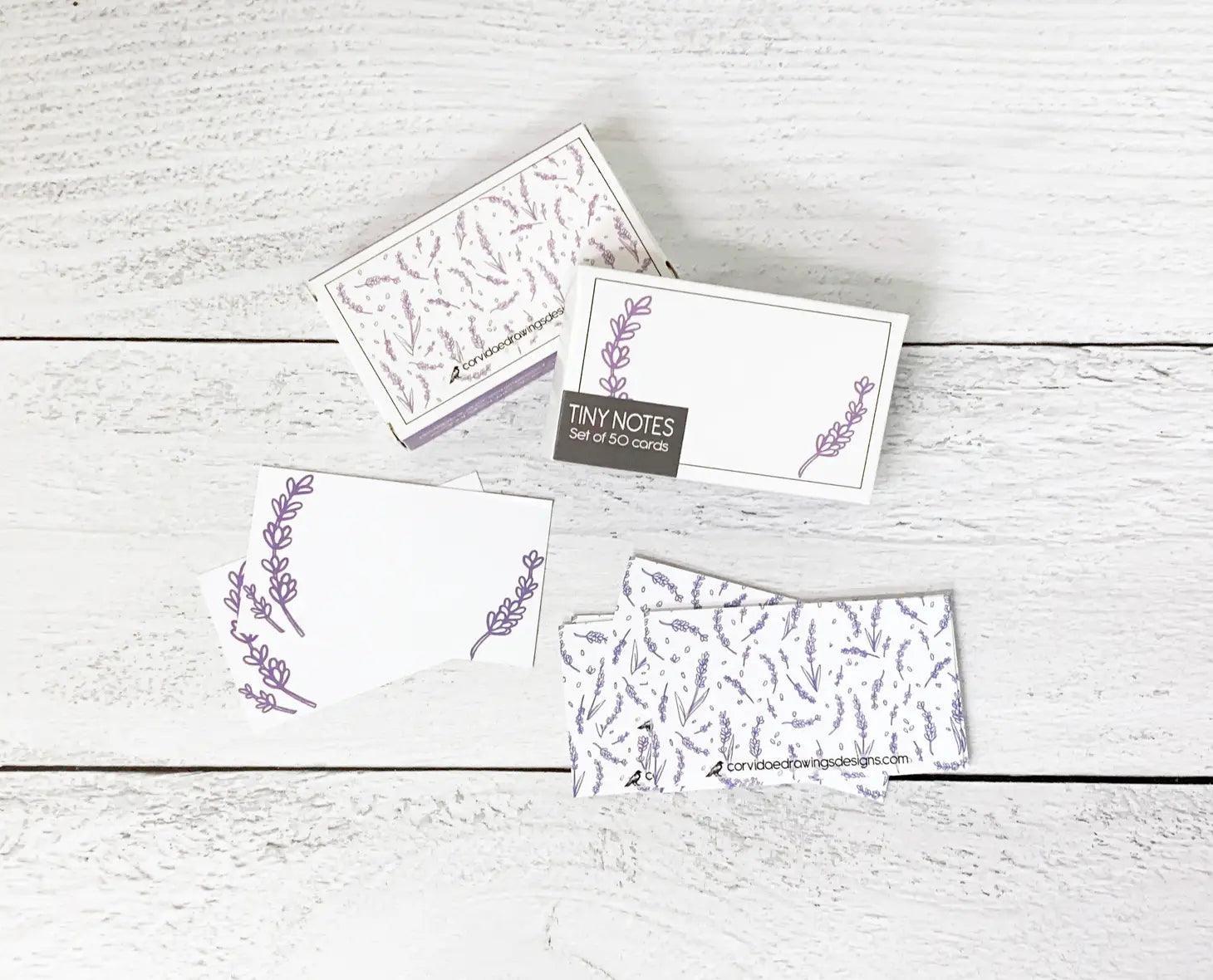 Corvidae Tiny Notes: Lavender
