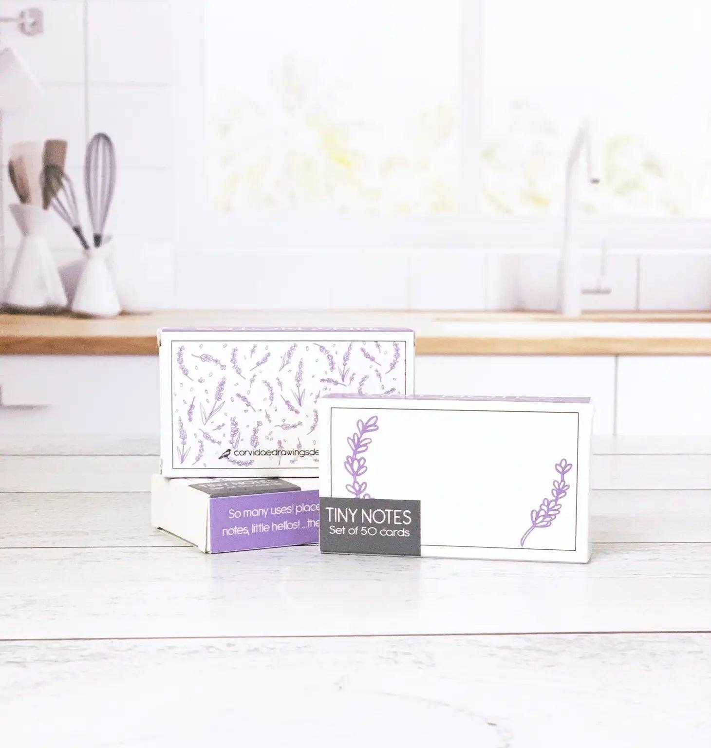 Corvidae Tiny Notes: Lavender