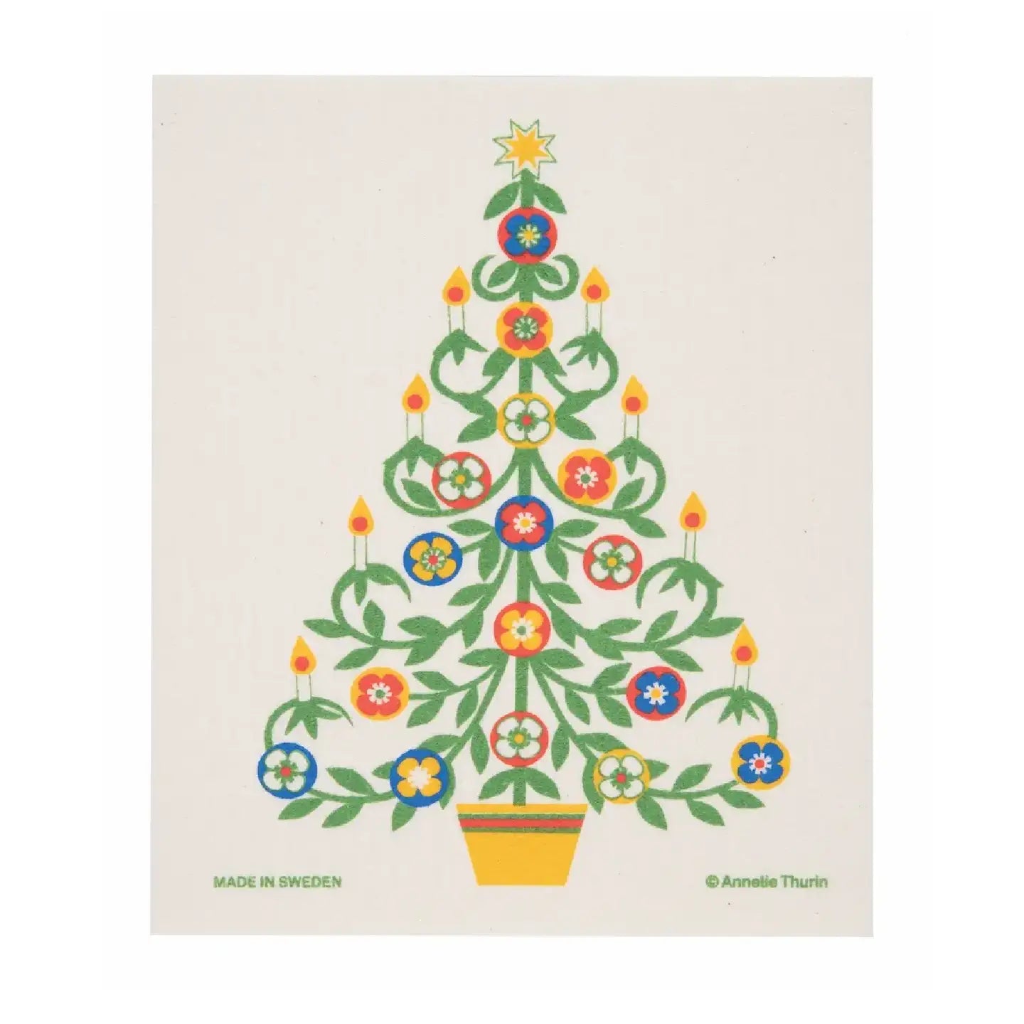 Cose Nuove Swedish Dishcloth: At Candle Tree
