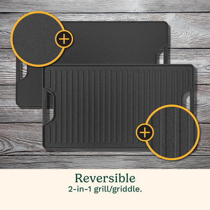 Cuisinart Reversible 2-in-1 Cast Iron Grill / Griddle Plate