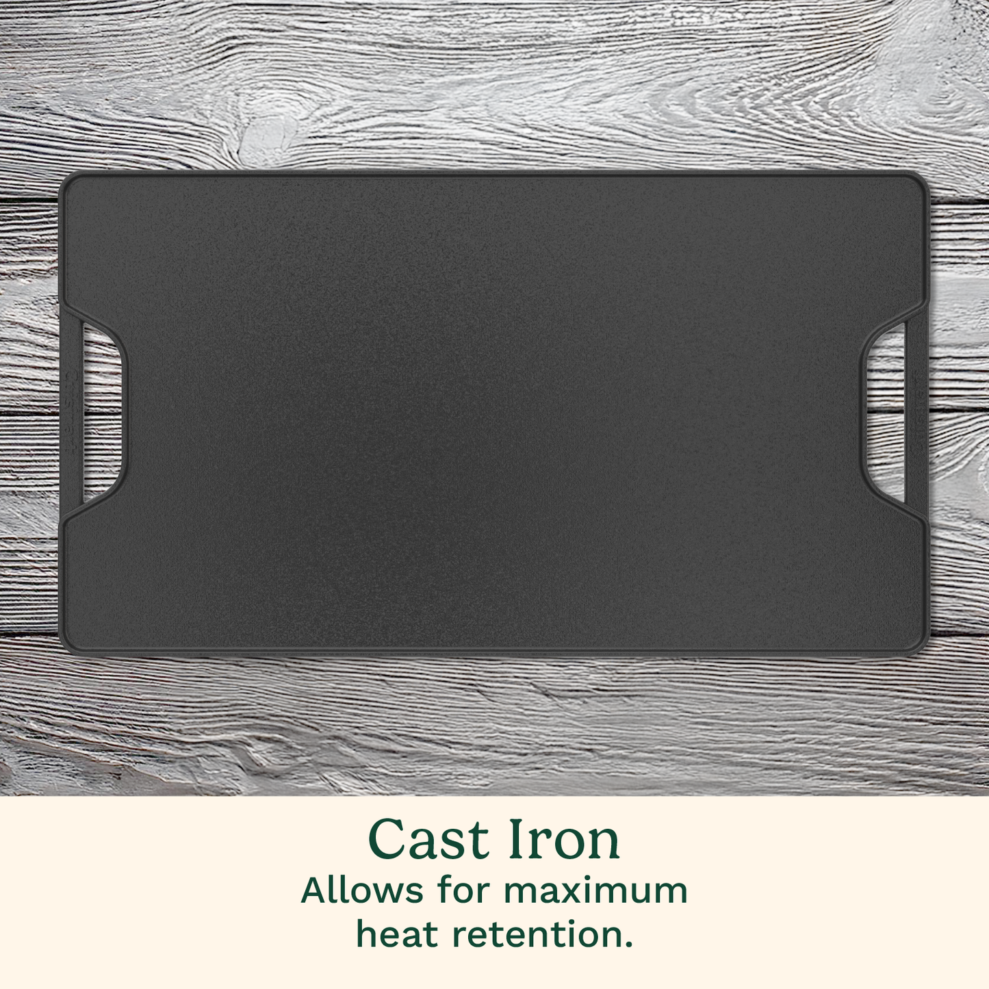 Cuisinart Reversible 2-in-1 Cast Iron Grill / Griddle Plate