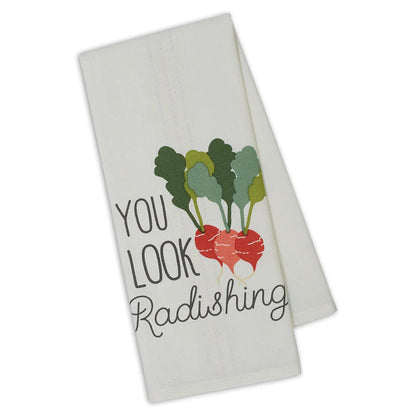 DII Dishtowel: Punny Veggies