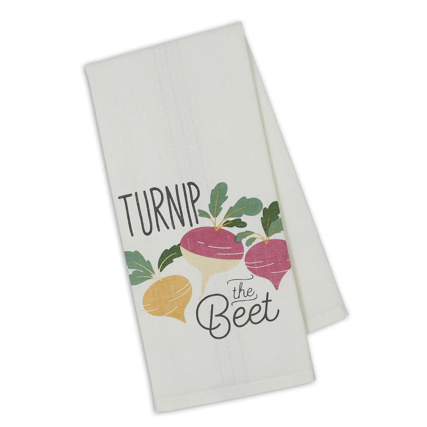 DII Dishtowel: Punny Veggies