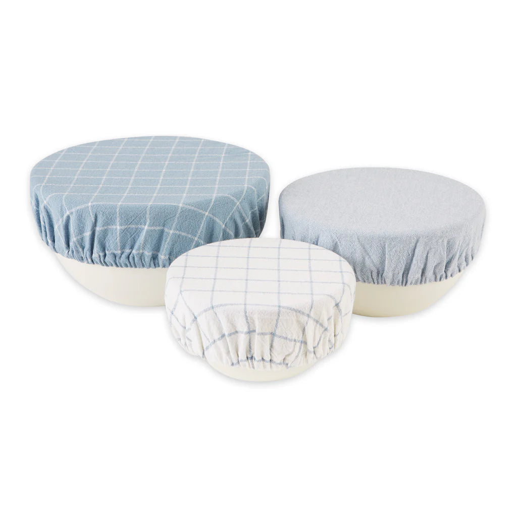 DII Bowl Covers (Set of 3): Dusty Blue