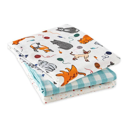 DII Dishtowels (Set of 3): Feline Fine