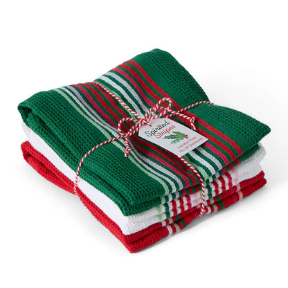 DII Dishtowels (Set of 3): Heavyweight, Spirited Stripes