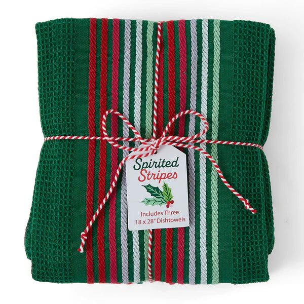 DII Dishtowels (Set of 3): Heavyweight, Spirited Stripes