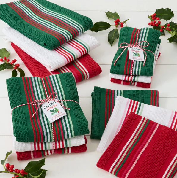 DII Dishtowels (Set of 3): Heavyweight, Spirited Stripes