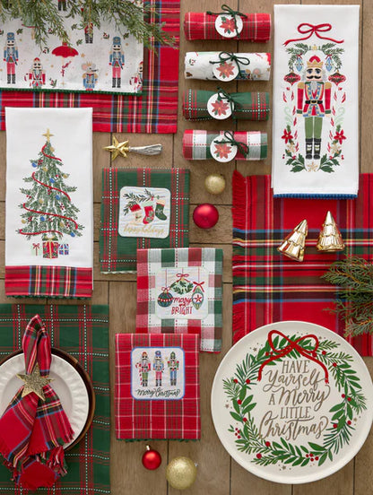 DII Embellished Dishtowel: Holiday Stockings