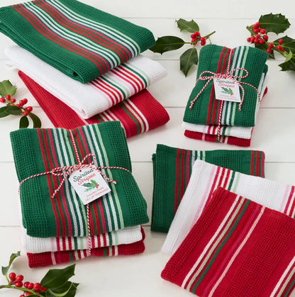 DII Heavyweight Dishcloths (Set of 3): Spirited Stripes
