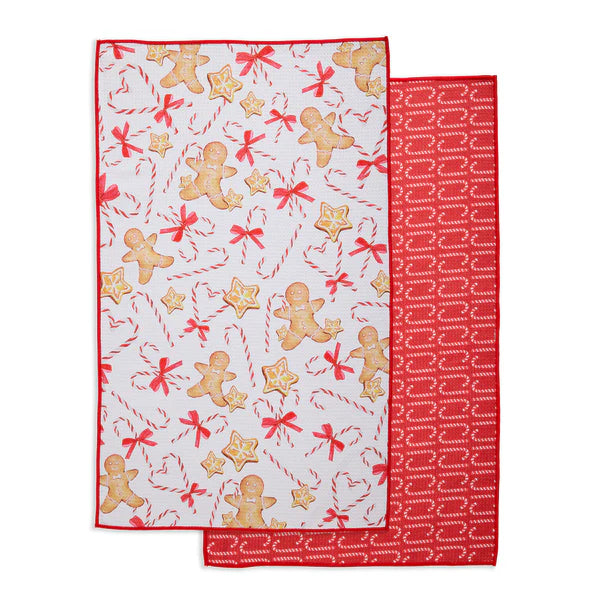 DII Microfiber Dishtowel: Candy Canes