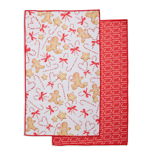 DII Microfiber Dishtowel: Candy Canes