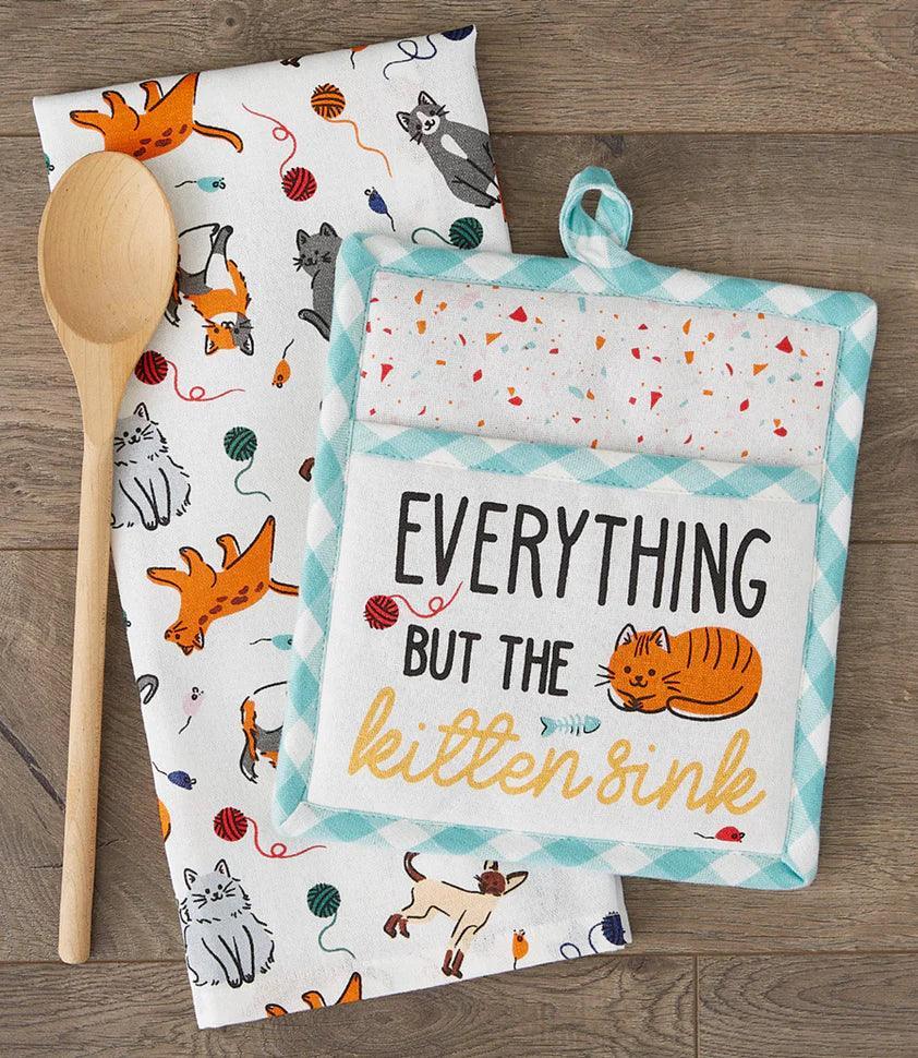 DII Potholder Gift Set: Everything But The Kitten Sink
