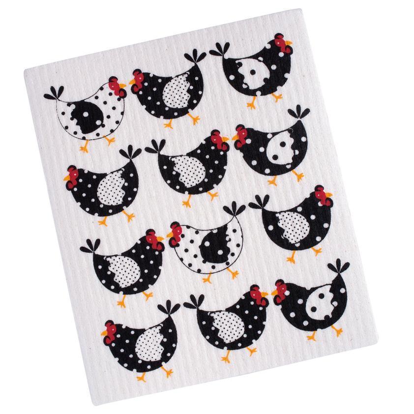 DII Swedish Dishcloth: Chickens