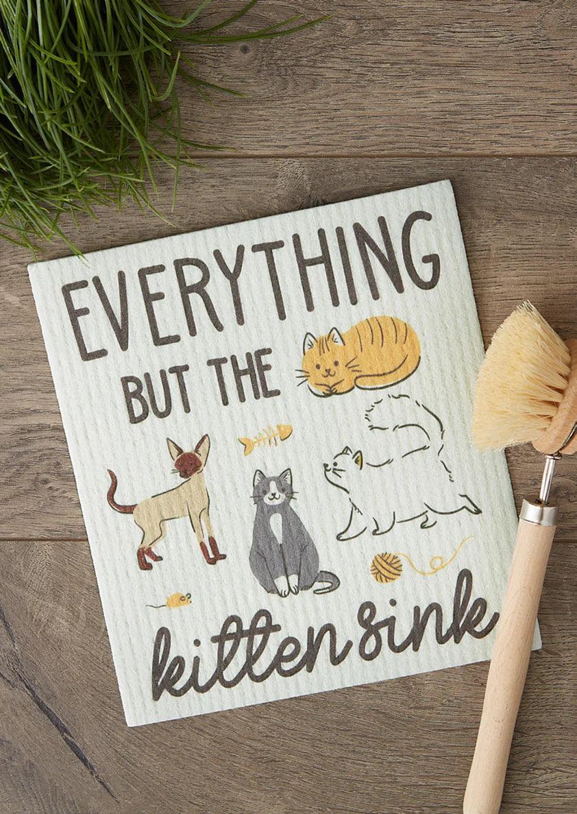 DII Swedish Dishcloth: Everything But The Kitten Sink