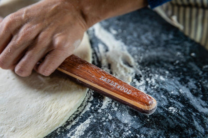 Earlywood French Rolling Pin: Jatoba, Ebony, Maple Stripe