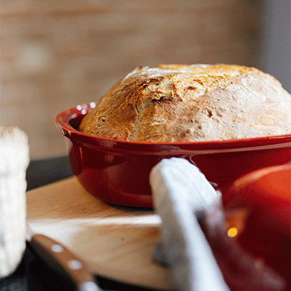 Emile Henry Bread Baker: Artisan, Burgundy