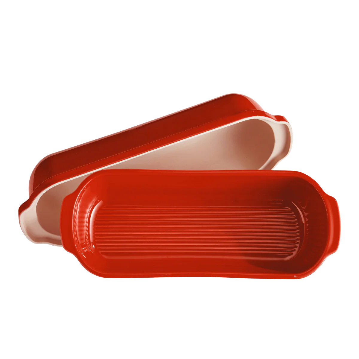 Emile Henry Bread Baker: Italian / Pullman, Poppy Red