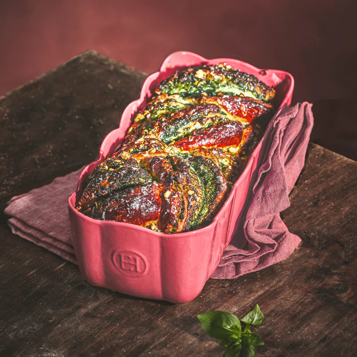 Emile Henry Loaf Pan: Madeleine, Rose Candy