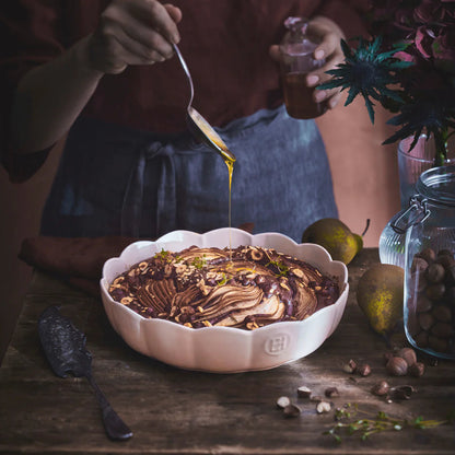 Emile Henry Cake Dish: Madeleine Round, Clay