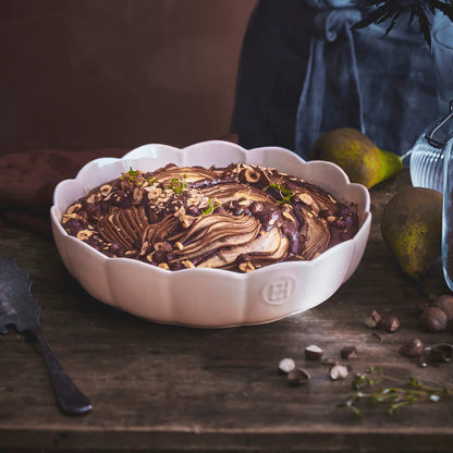 Emile Henry Cake Dish: Madeleine Round, Clay