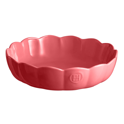Emile Henry Cake Dish: Madeleine Round, Rose Candy