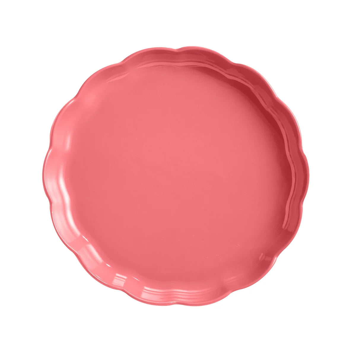 Emile Henry Madeleine Collection: Round Tart Dish, Rose Candy