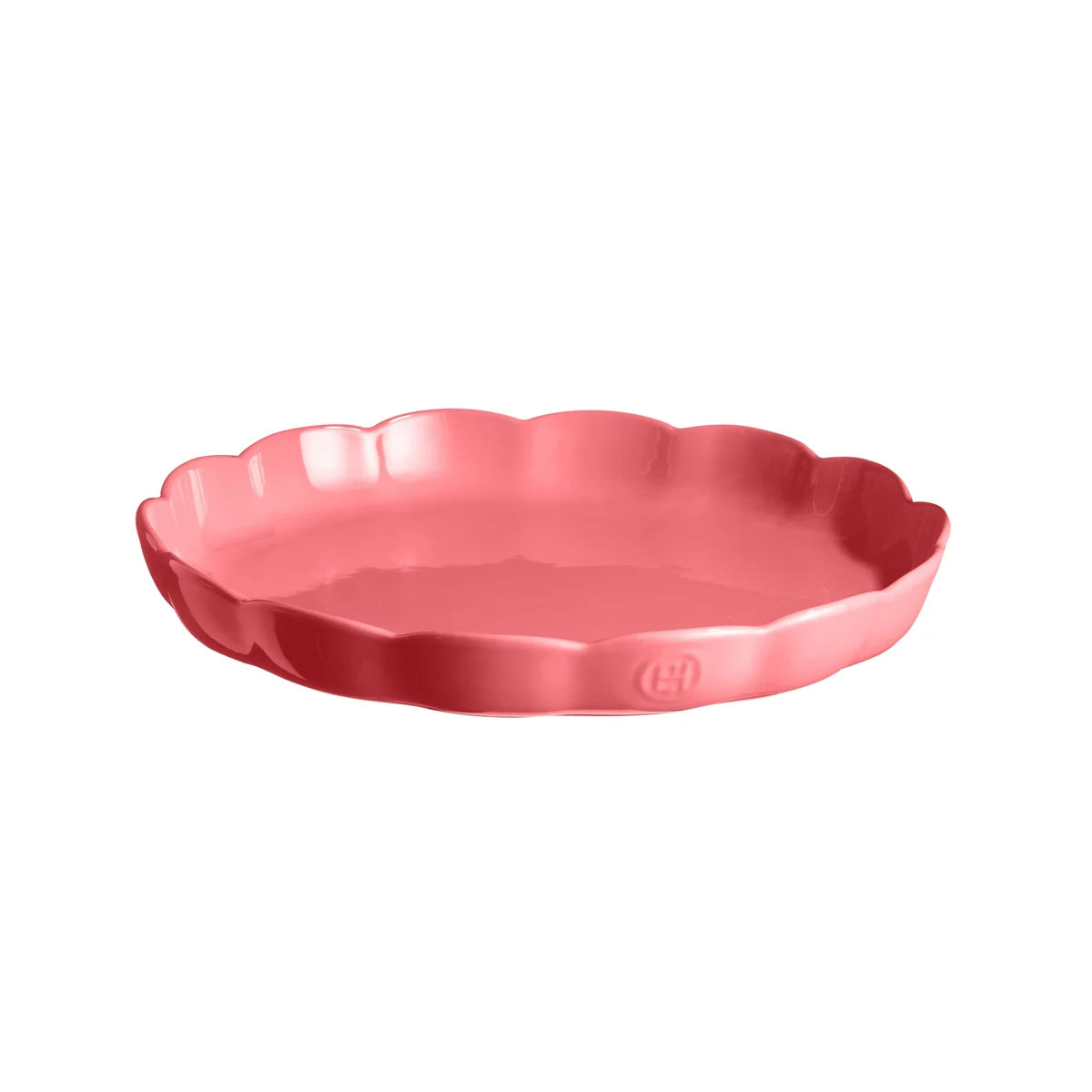 Emile Henry Madeleine Collection: Round Tart Dish, Rose Candy