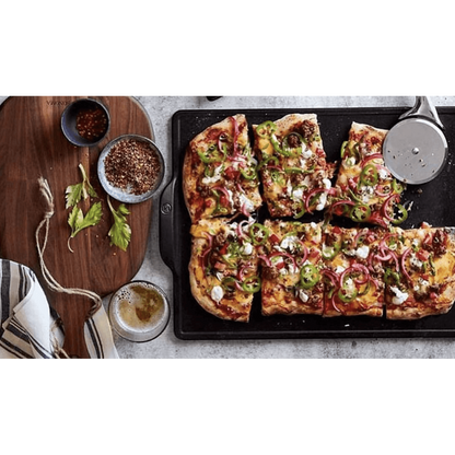 Emile Henry Pizza Stone: Rectangular, Charcoal