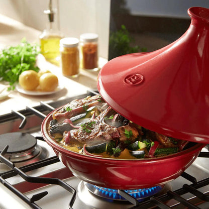 Emile Henry Tagine: 3.7 QT, Burgundy