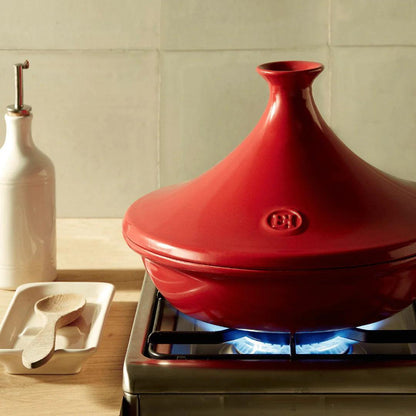 Emile Henry Tagine: 3.7 QT, Burgundy