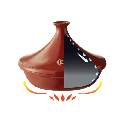 Emile Henry Tagine: 3.7 QT, Burgundy